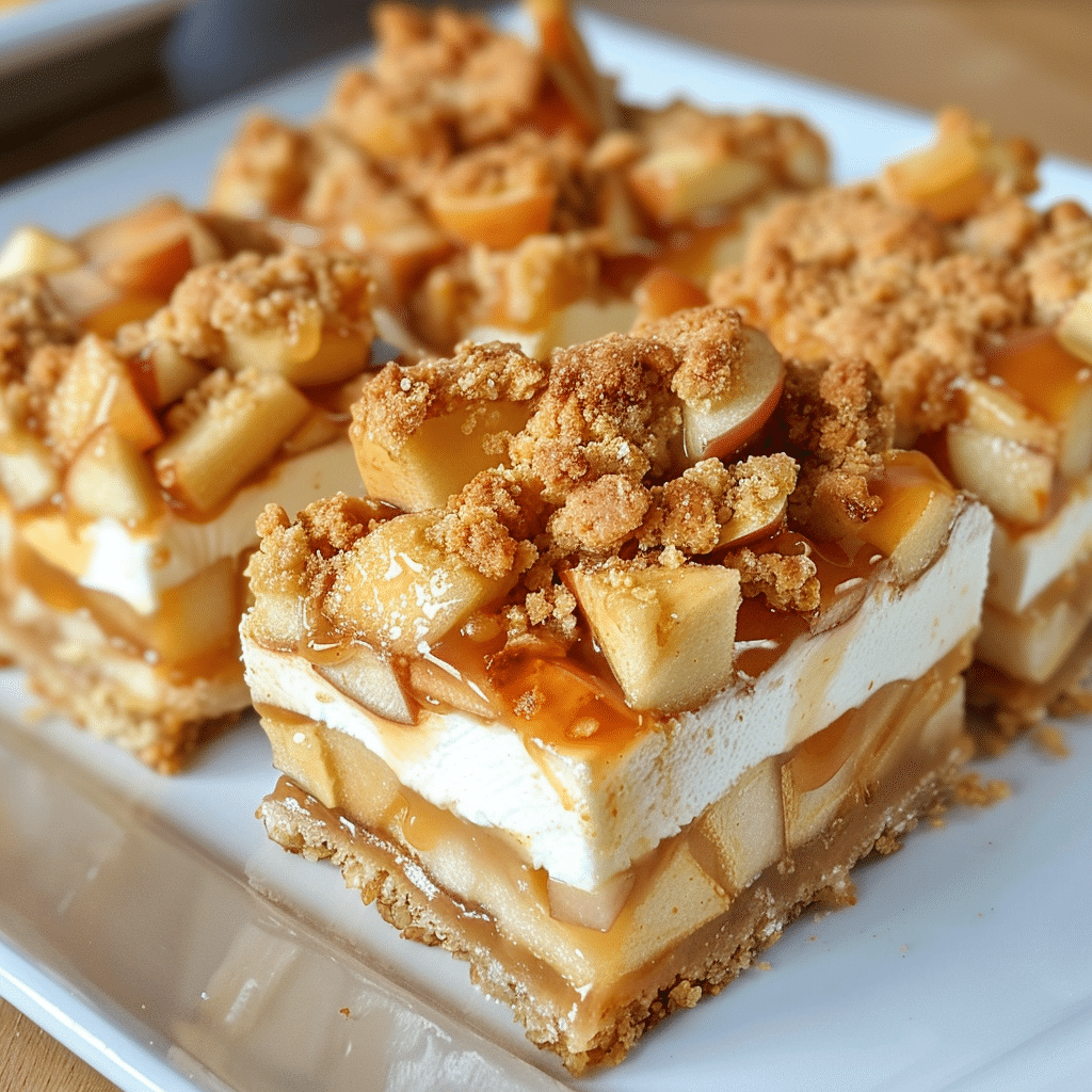 Caramel Apple Cheesecake Bars — chef-tested restaurant-quality photo