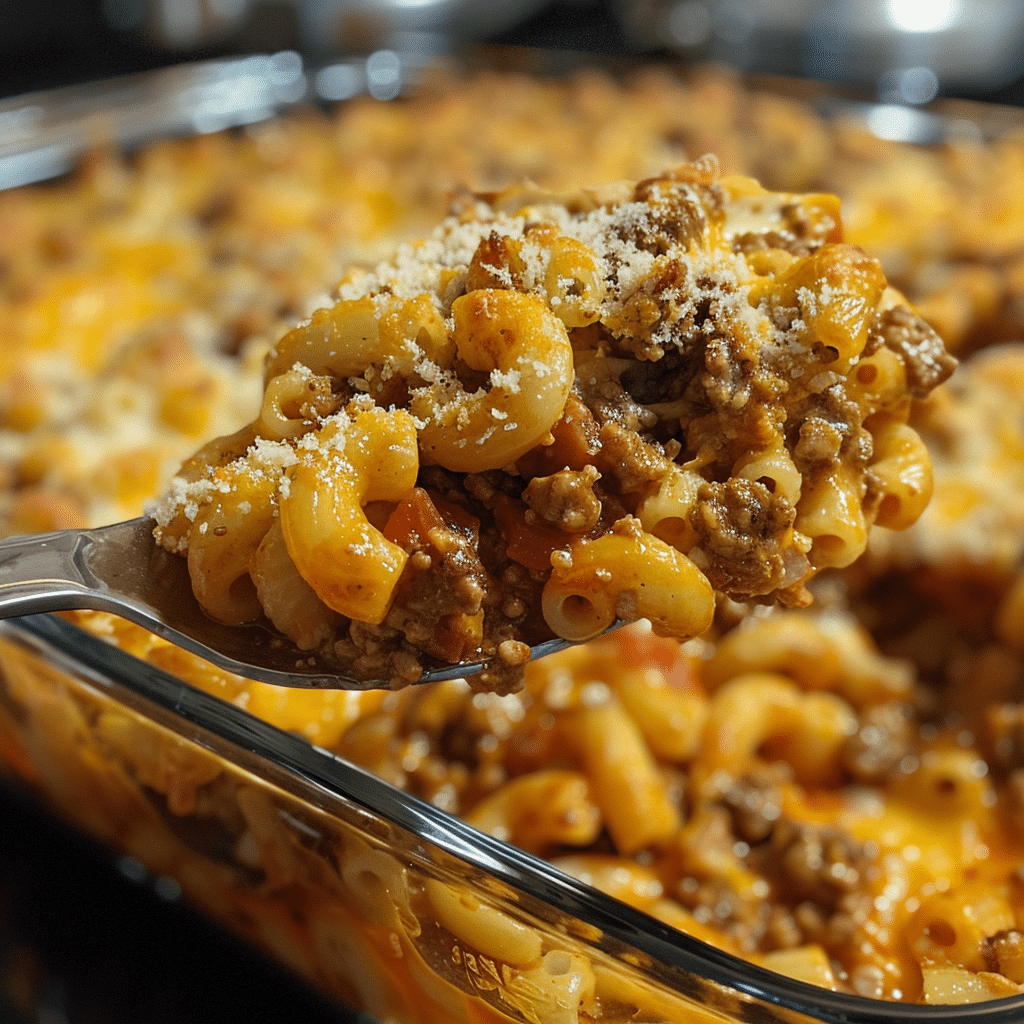 Chili Cheese Macaroni Casserole — chef-tested restaurant-quality photo
