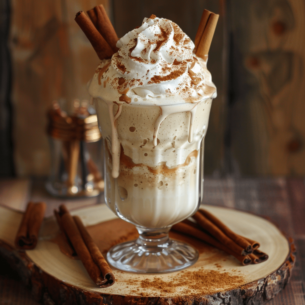 Cinnamon Roll Milkshake with Whipped Cream — chef-tested restaurant-quality photo