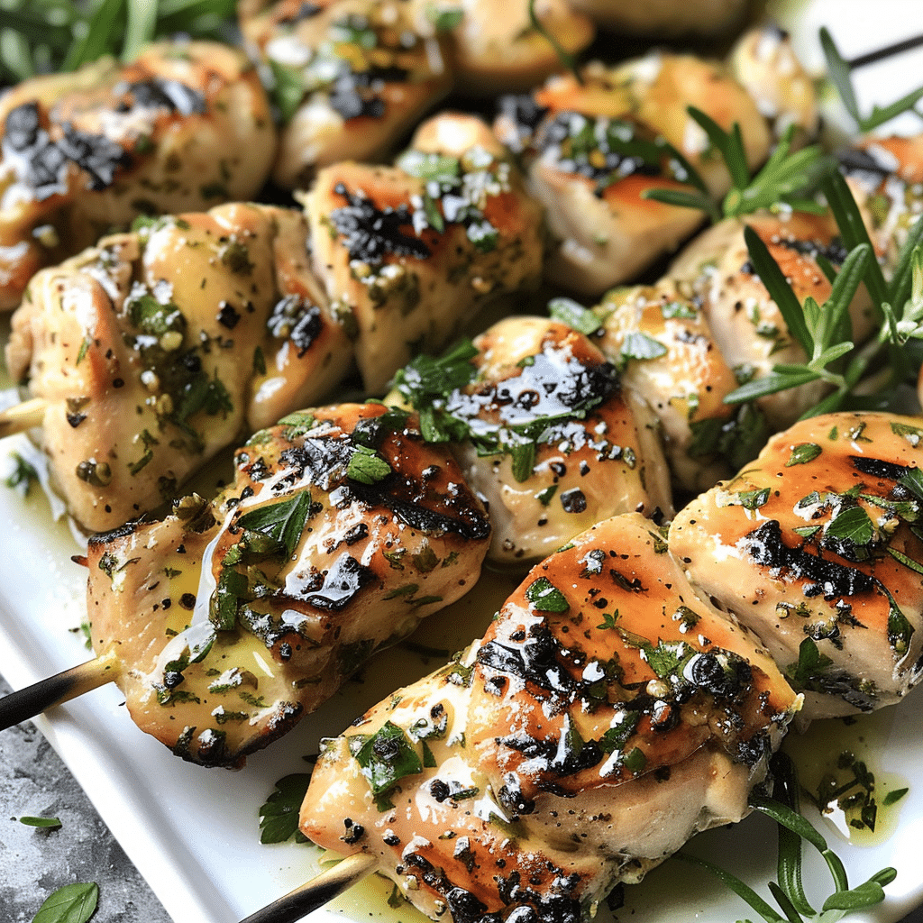 Garlic Herb Butter Chicken Skewers — chef-tested restaurant-quality photo