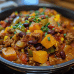 Harvest Chili with Spiced Cornbread Topping — chef-tested restaurant-quality photo