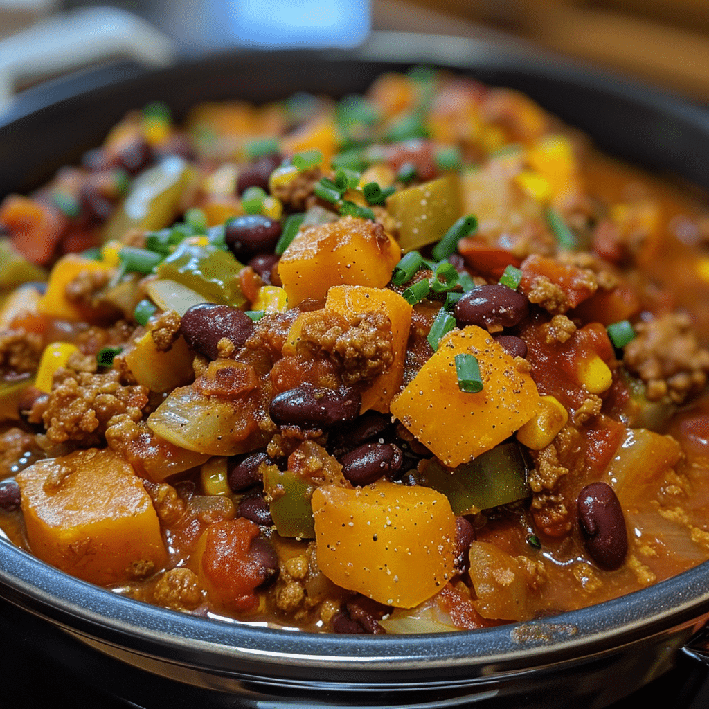 Harvest Chili with Spiced Cornbread Topping — chef-tested restaurant-quality photo
