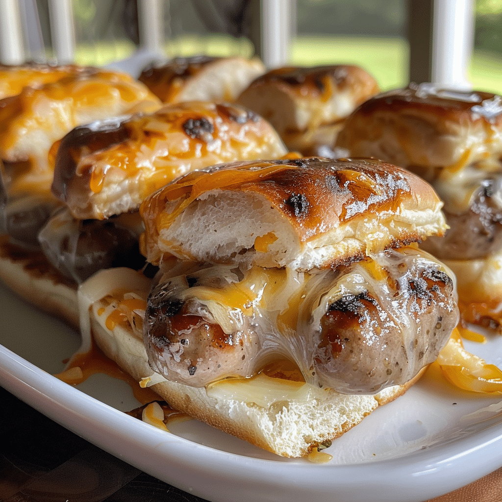 Oktoberfest Bratwurst Sliders with Beer Cheese — chef-tested restaurant-quality photo