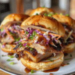 Smoky Maple BBQ Pork Sliders with Tangy Slaw — chef-tested restaurant-quality photo