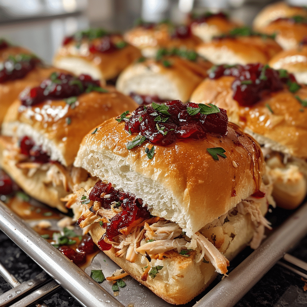 Thanksgiving Leftover Sliders with Cranberry Sauce — chef-tested restaurant-quality photo