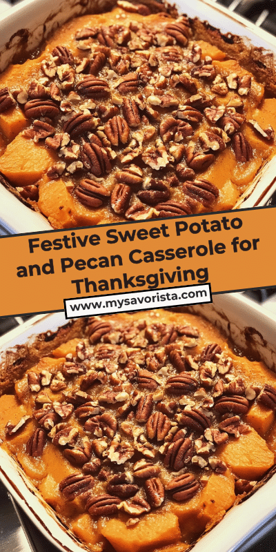 Festive Sweet Potato and Pecan Casserole for Thanksgiving