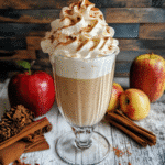 Autumn Apple Cider Milkshake with Whipped Cream Delight — chef-tested restaurant-quality photo