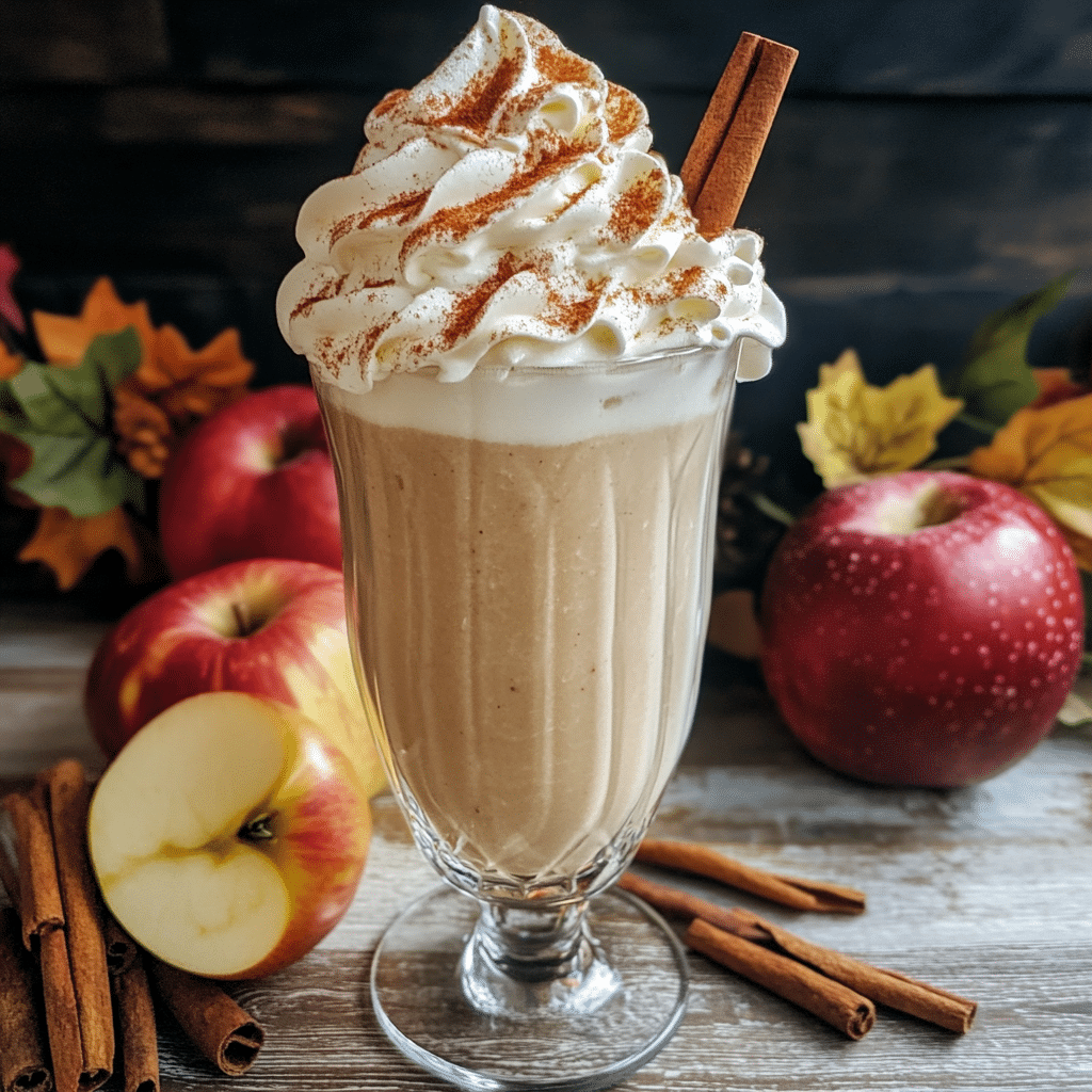 How to make Autumn Apple Cider Milkshake with Whipped Cream Delight — key cooking step