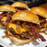 Cheddar-Stuffed Bacon Burger Sliders with Caramelized Onions — chef-tested restaurant-quality photo
