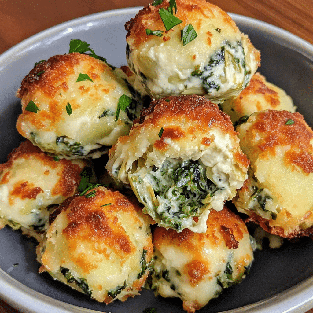 Cheesy Spinach Artichoke Dip Bites for Game Day — chef-tested restaurant-quality photo