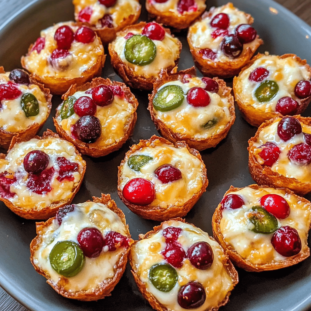 How to make Cranberry Jalapeño Cheese Bites for Holiday Gatherings — key cooking step