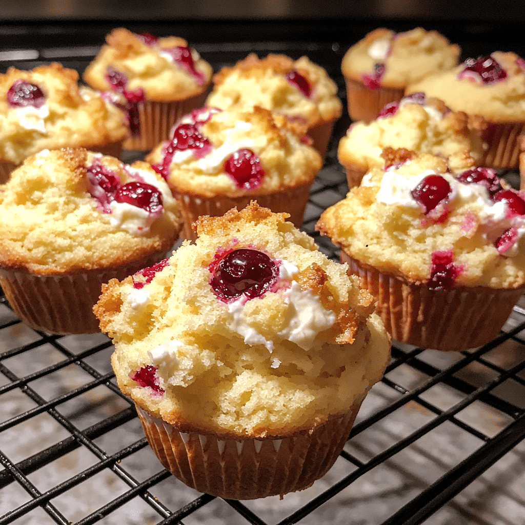 Cranberry-Orange Cream Cheese Stuffed Muffins — chef-tested restaurant-quality photo