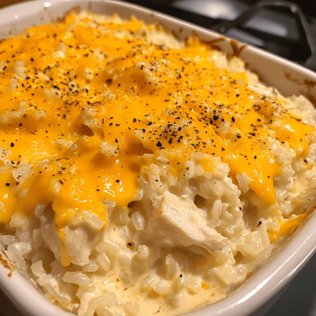Creamy Cheddar Chicken and Rice Casserole for Cozy Nights — chef-tested restaurant-quality photo