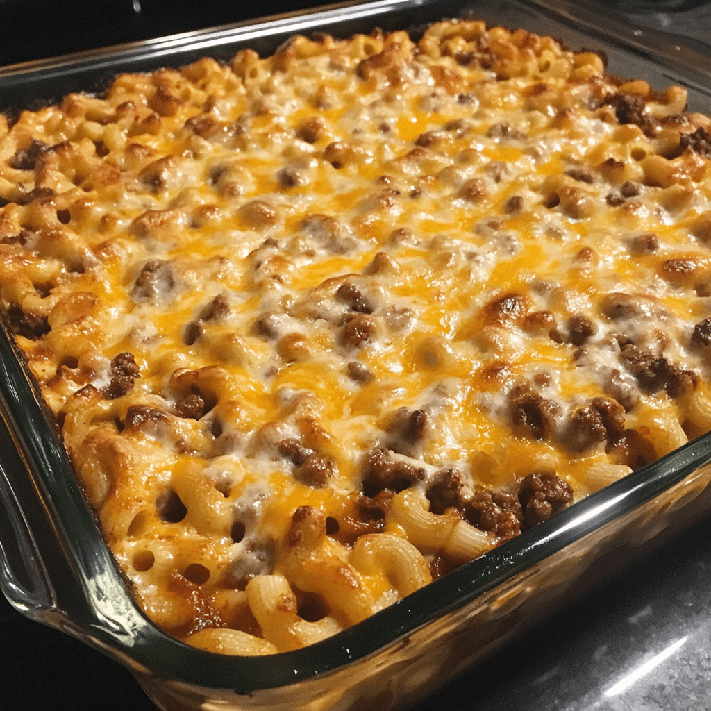 How to make Creamy Cheesy Chili Mac Bake — key cooking step