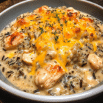 Creamy Chicken and Wild Rice Casserole — chef-tested restaurant-quality photo