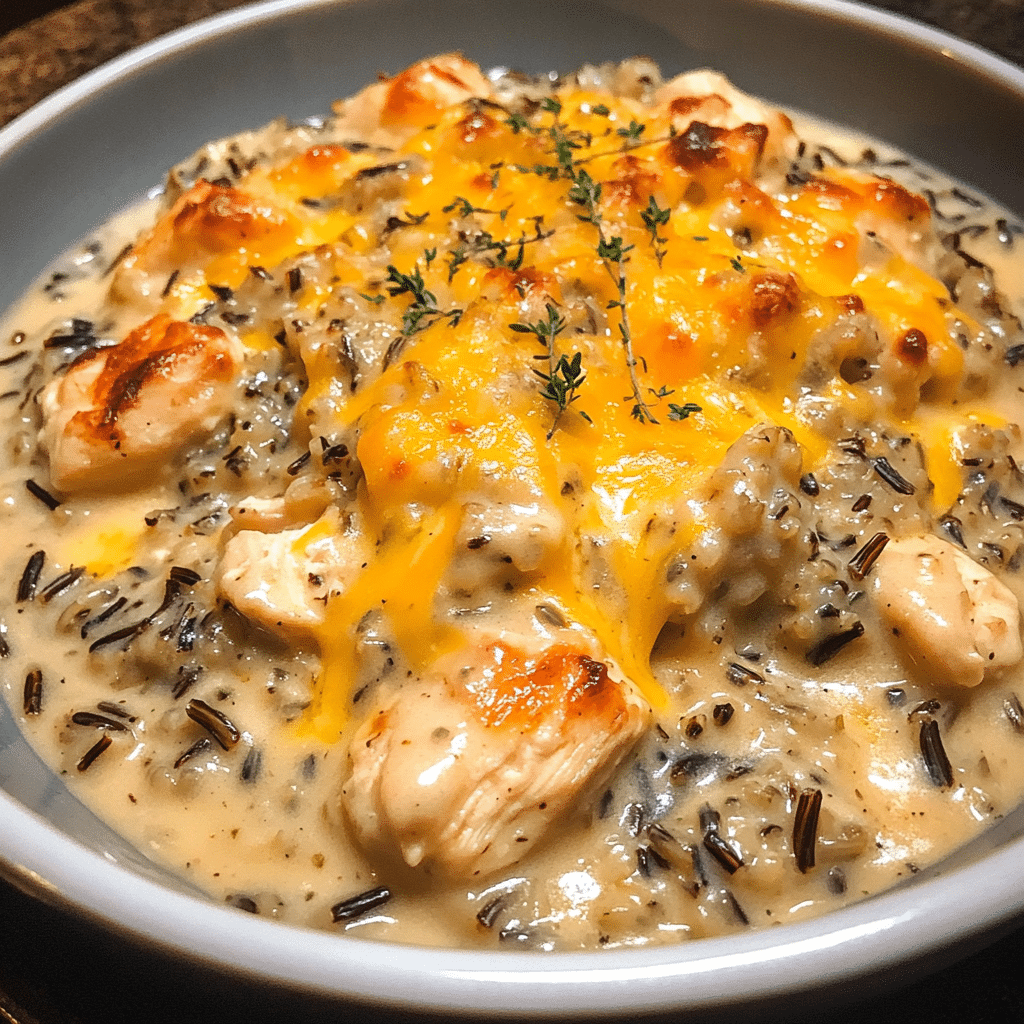 Creamy Chicken and Wild Rice Casserole — chef-tested restaurant-quality photo