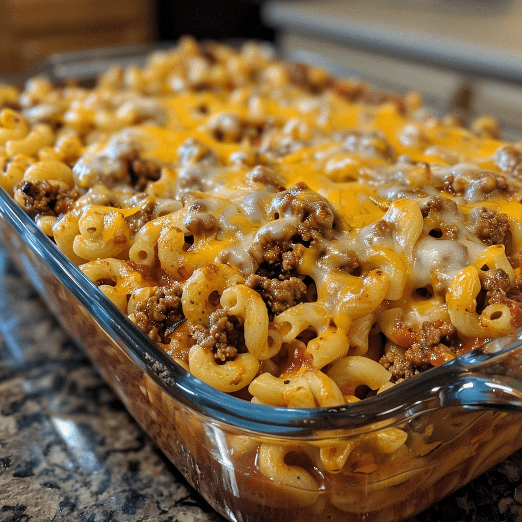 How to make Creamy Chili Mac and Cheese Casserole — key cooking step