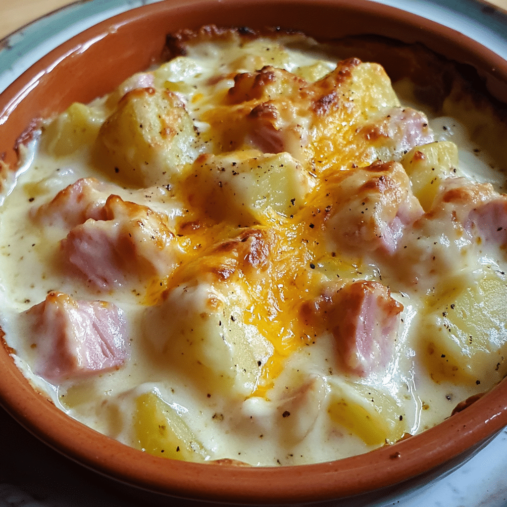 Creamy Potato and Ham Casserole for Comforting Dinners — chef-tested restaurant-quality photo