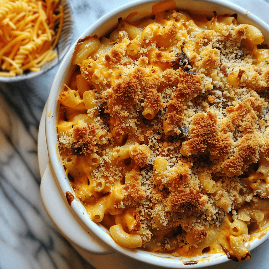 How to make Creamy Pumpkin Mac and Cheese Casserole for Fall — key cooking step