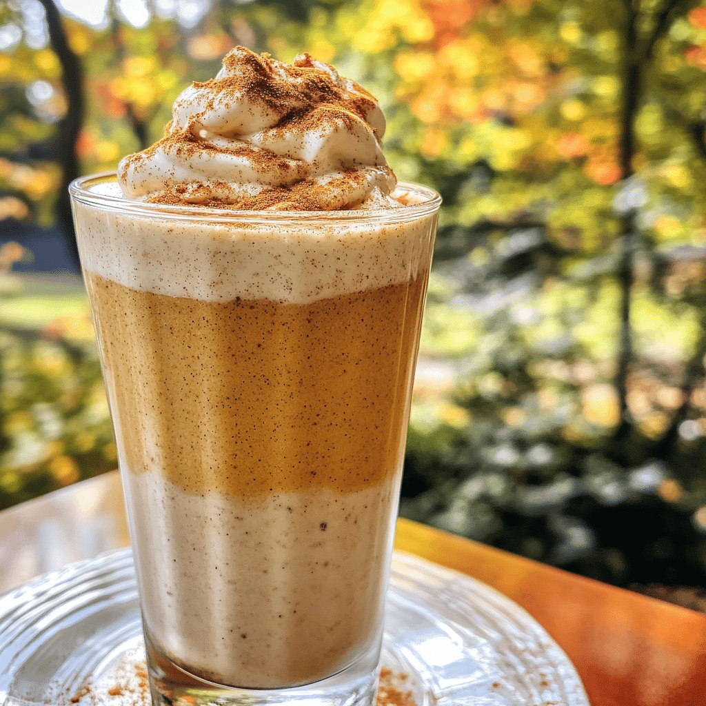 How to make Creamy Pumpkin Spice Milkshake with Cinnamon Whirl — key cooking step