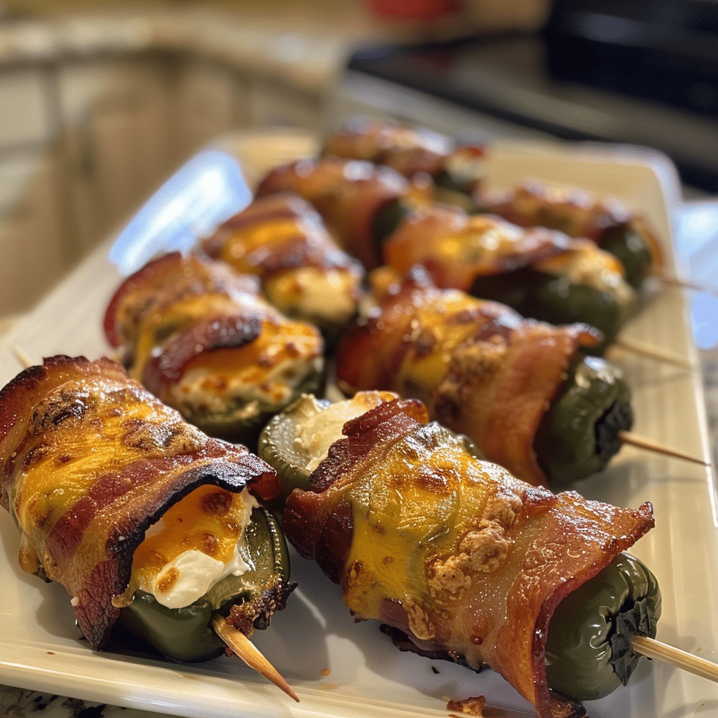 How to make Crispy Bacon-Wrapped Jalapeño Popper Bites — key cooking step