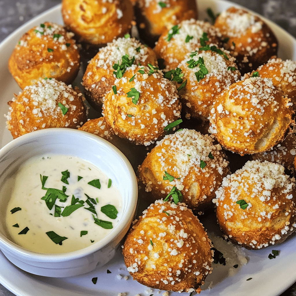 Crispy Garlic Parmesan Pretzel Bites with Zesty Dip — chef-tested restaurant-quality photo