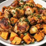 Crispy Herb Chicken and Sweet Potato Hash — chef-tested restaurant-quality photo