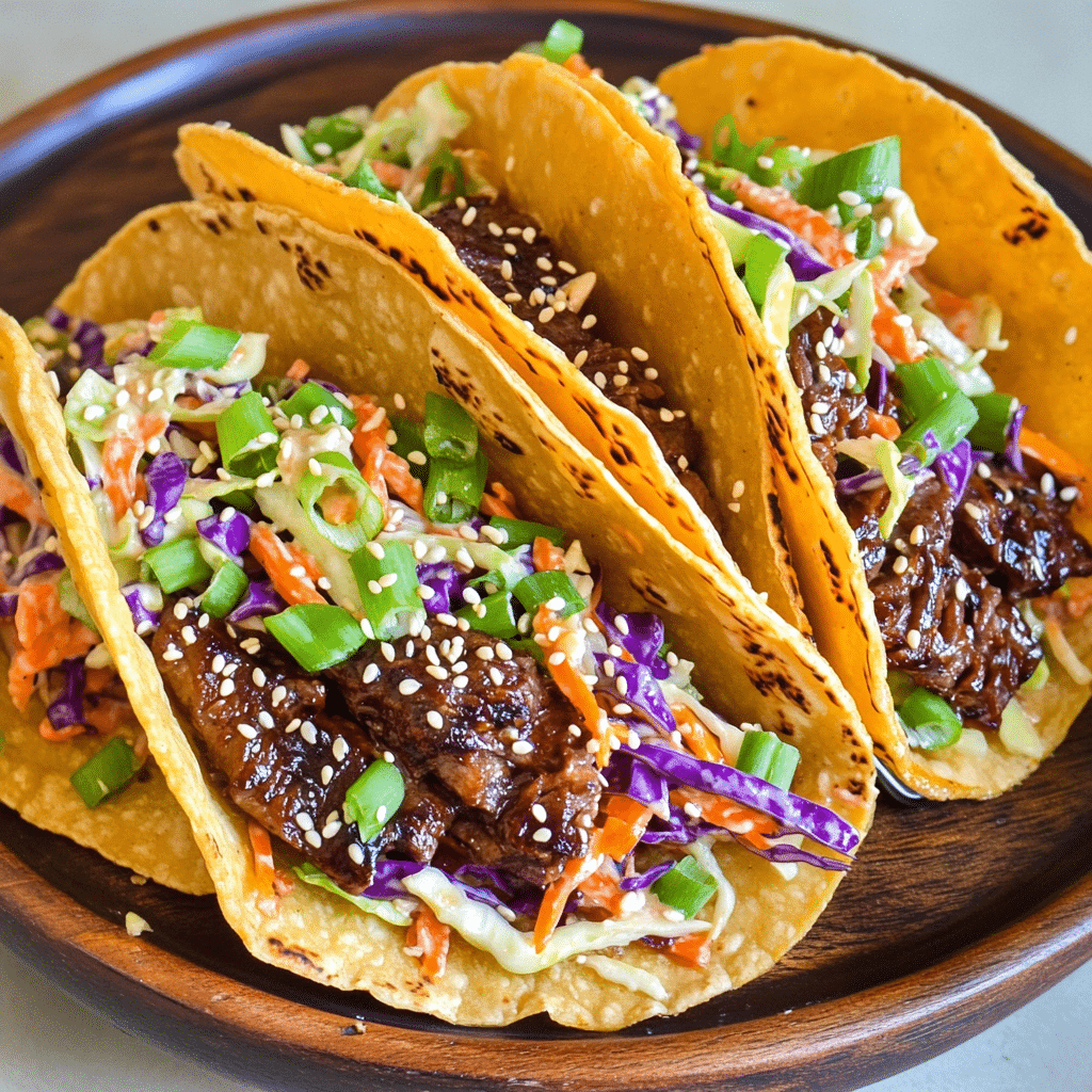 Crispy Korean BBQ Tacos with Spicy Slaw — chef-tested restaurant-quality photo
