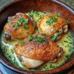 Garlic Herb Butter Chicken Thighs with Crispy Skin — chef-tested restaurant-quality photo