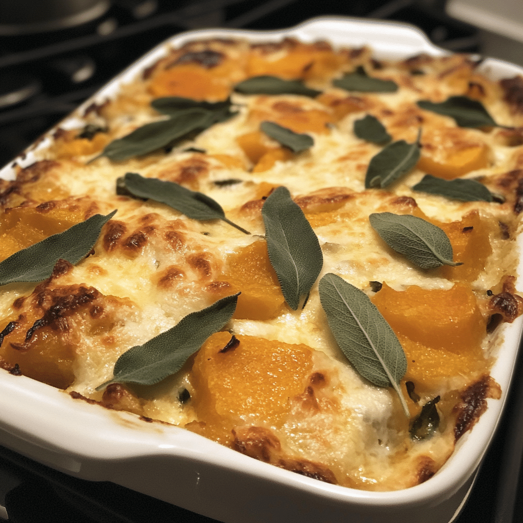 Hearty Butternut Squash and Sage Casserole — chef-tested restaurant-quality photo
