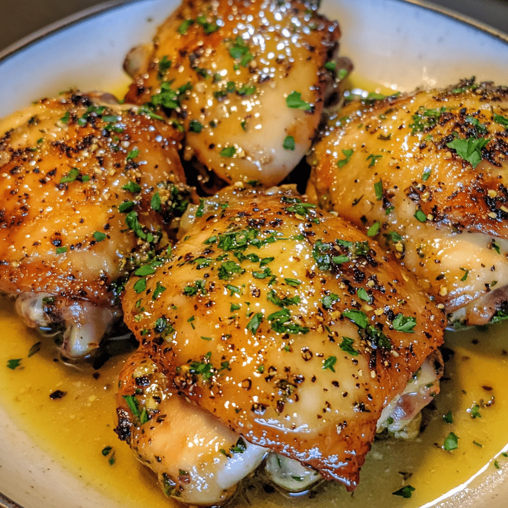 How to make Herb-Infused Garlic Butter Chicken — key cooking step
