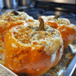 Holiday Cheesy Stuffed Pumpkin Peppers — chef-tested restaurant-quality photo