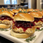 Holiday Herb Butter Turkey Sliders with Cranberry Sauce — chef-tested restaurant-quality photo