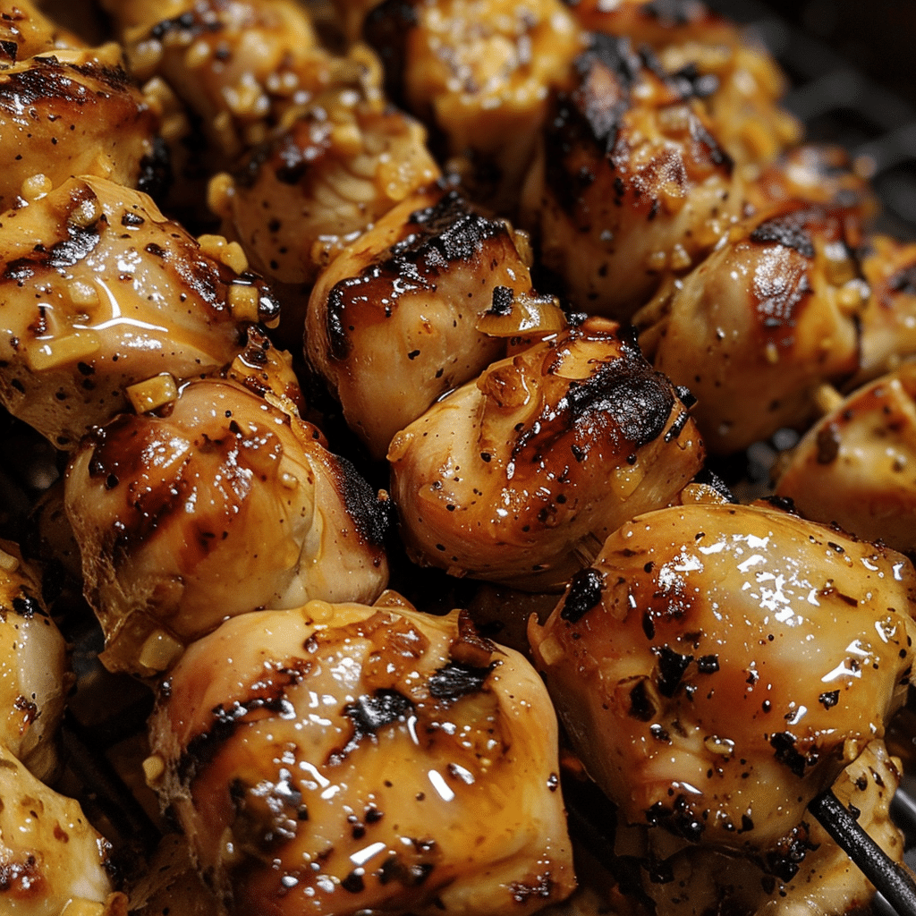 Honey Mustard Glazed Chicken Skewers — chef-tested restaurant-quality photo