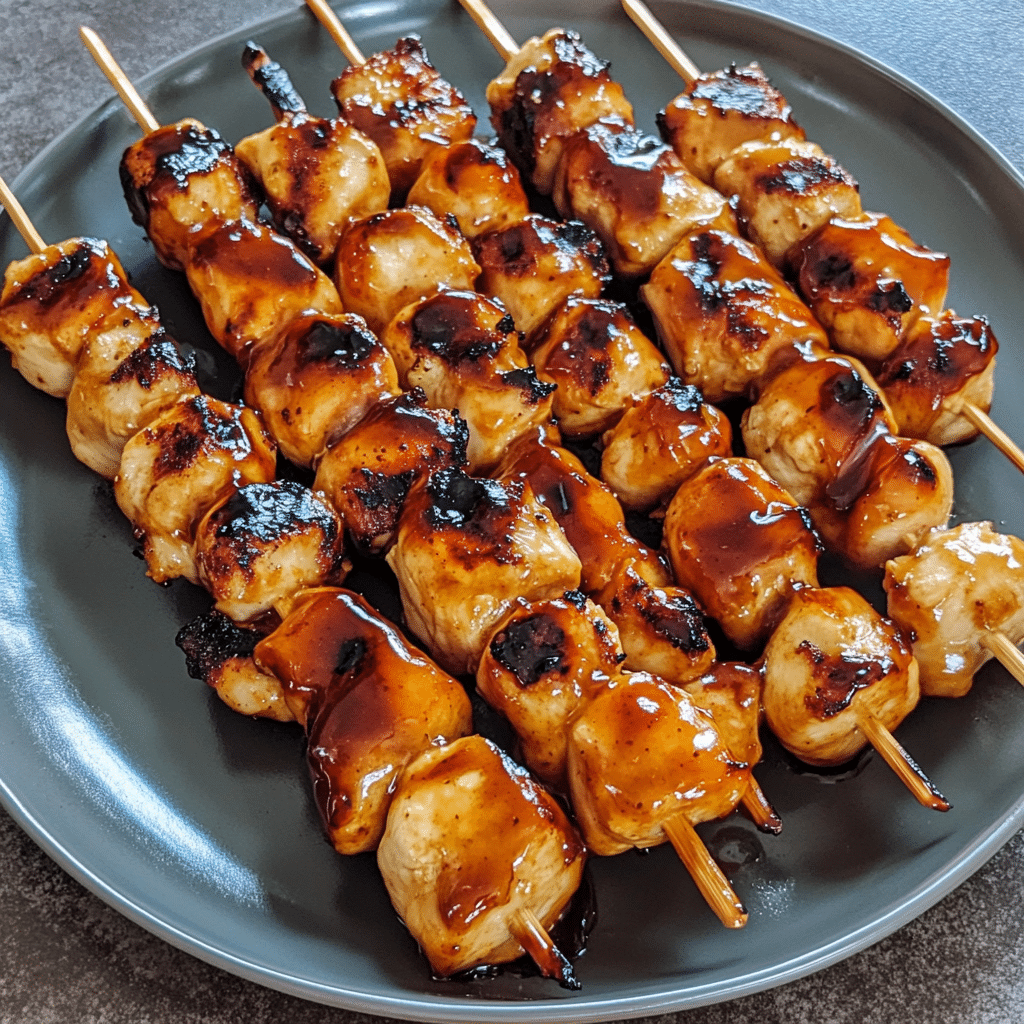 Maple BBQ Glazed Chicken Skewers — chef-tested restaurant-quality photo