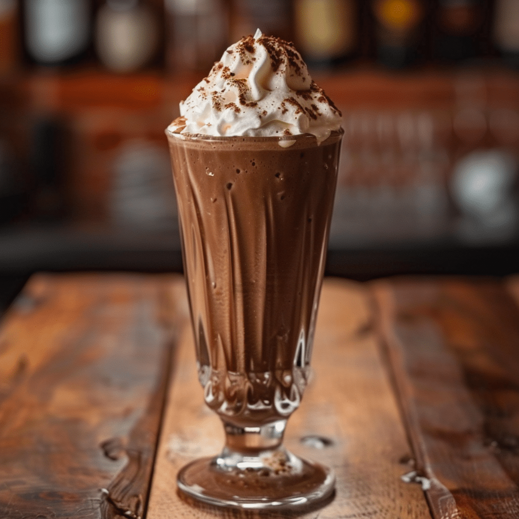 How to make Maple Bourbon Chocolate Milkshake with Whipped Cream — key cooking step