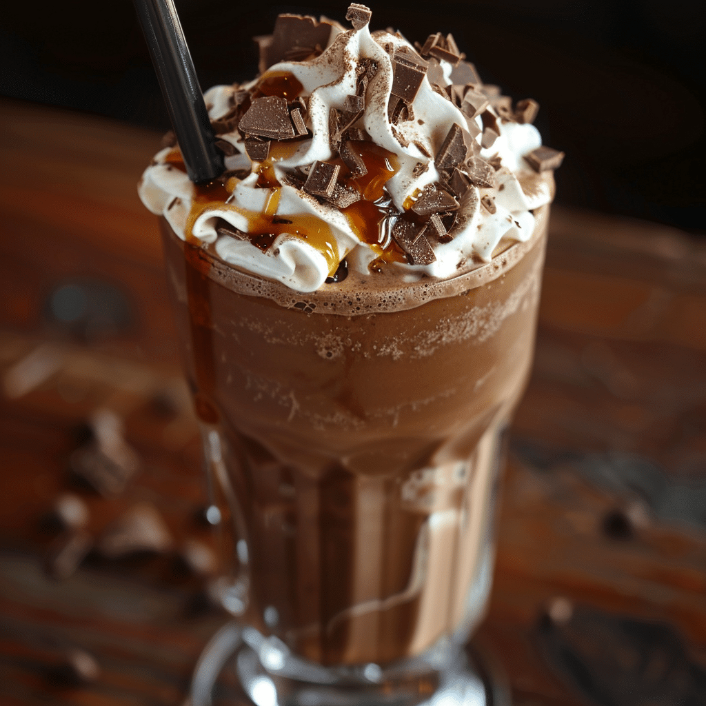 Maple Bourbon Chocolate Milkshake with Whipped Cream — chef-tested restaurant-quality photo