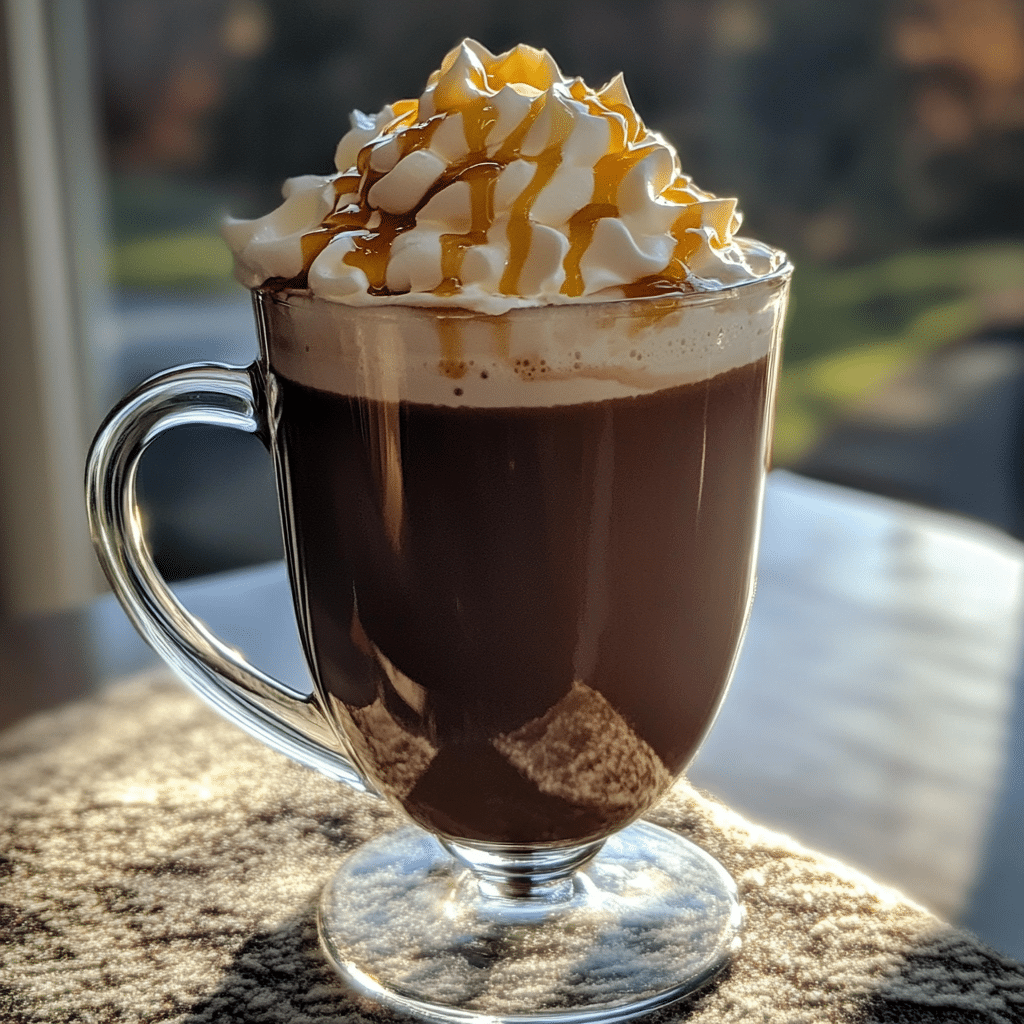 How to make Maple Bourbon Hot Chocolate with Whipped Cream — key cooking step