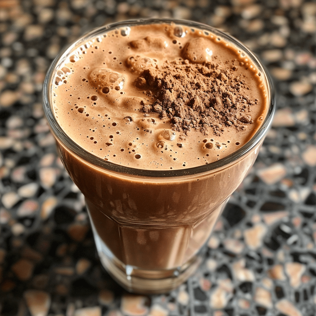 How to make Maple Cinnamon Hot Chocolate Shake — key cooking step