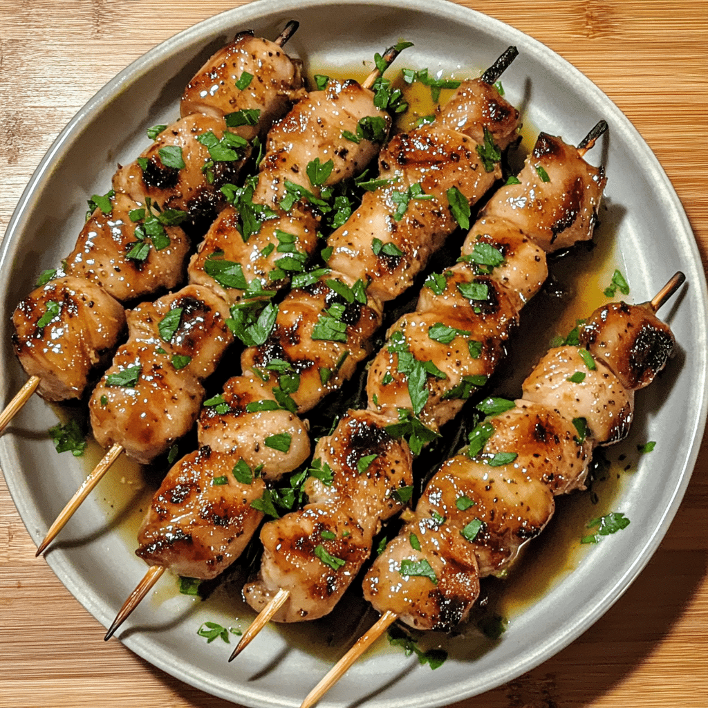 Maple Glazed Herb Chicken Skewers — chef-tested restaurant-quality photo