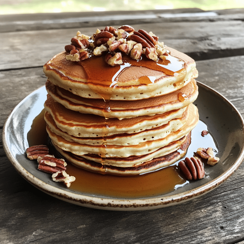 How to make Maple Pecan Pancakes to Elevate Your Brunch — key cooking step