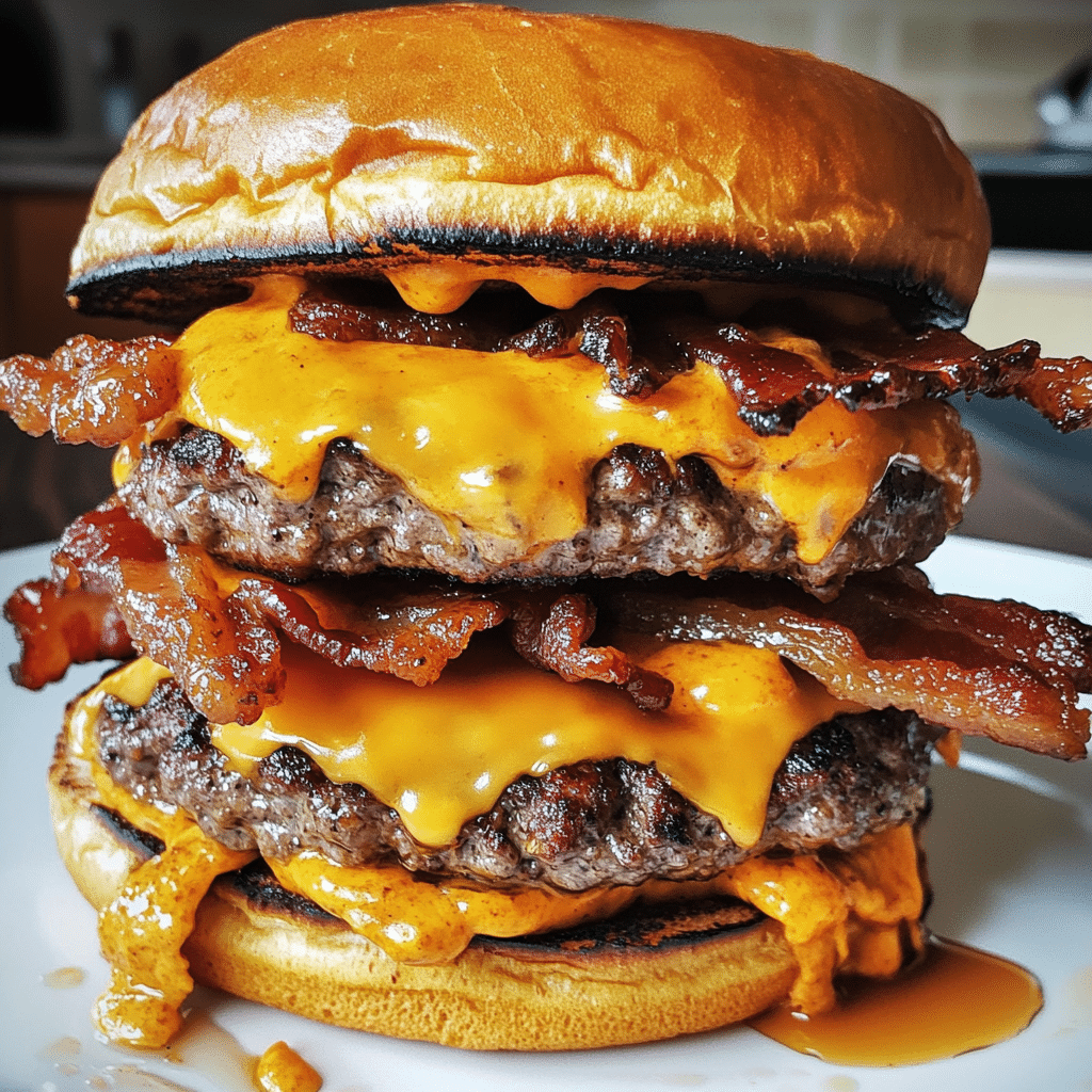 Pumpkin Maple Bacon Cheeseburger Delight — chef-tested restaurant-quality photo