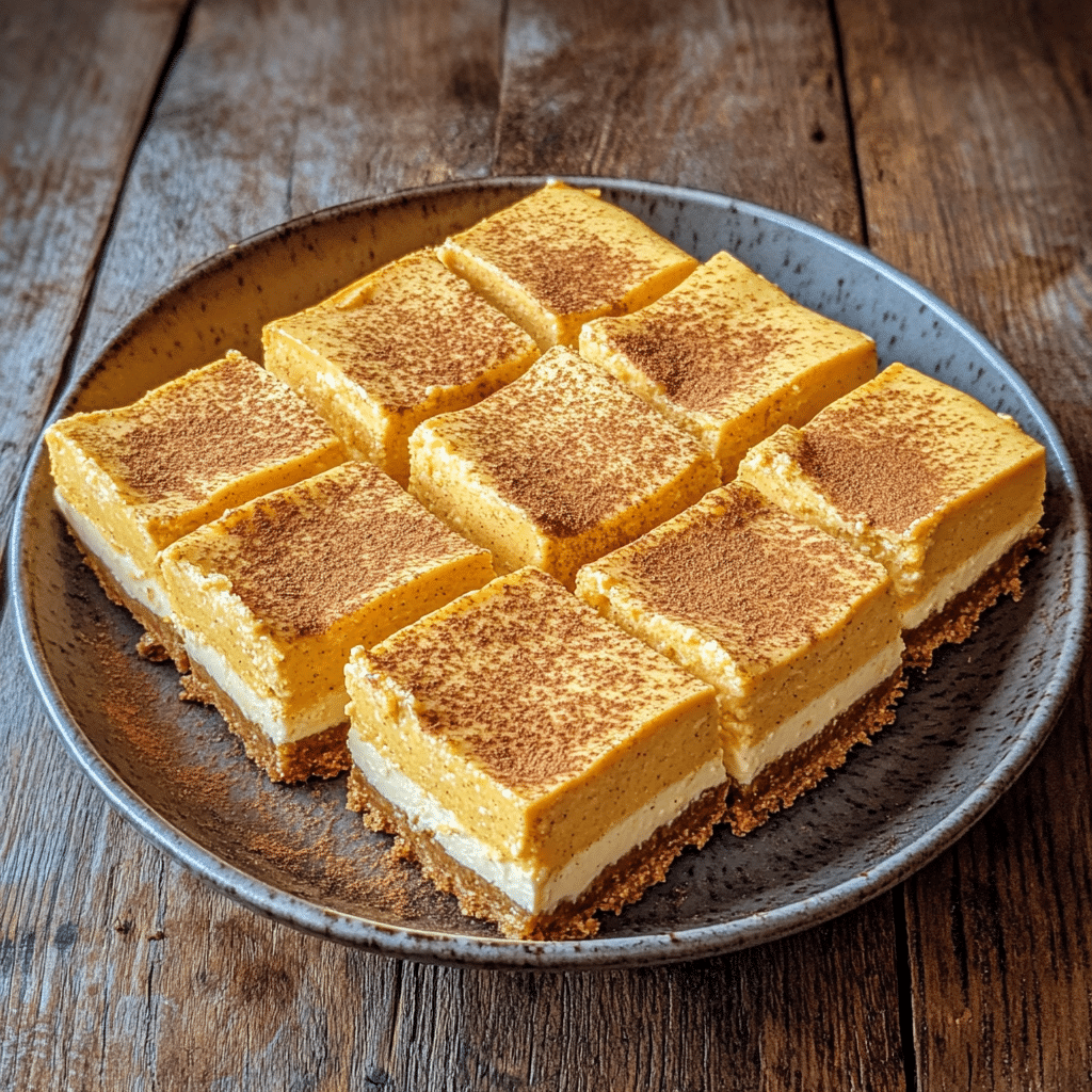 How to make Pumpkin Spice Cheesecake Bars for Festive Desserts — key cooking step