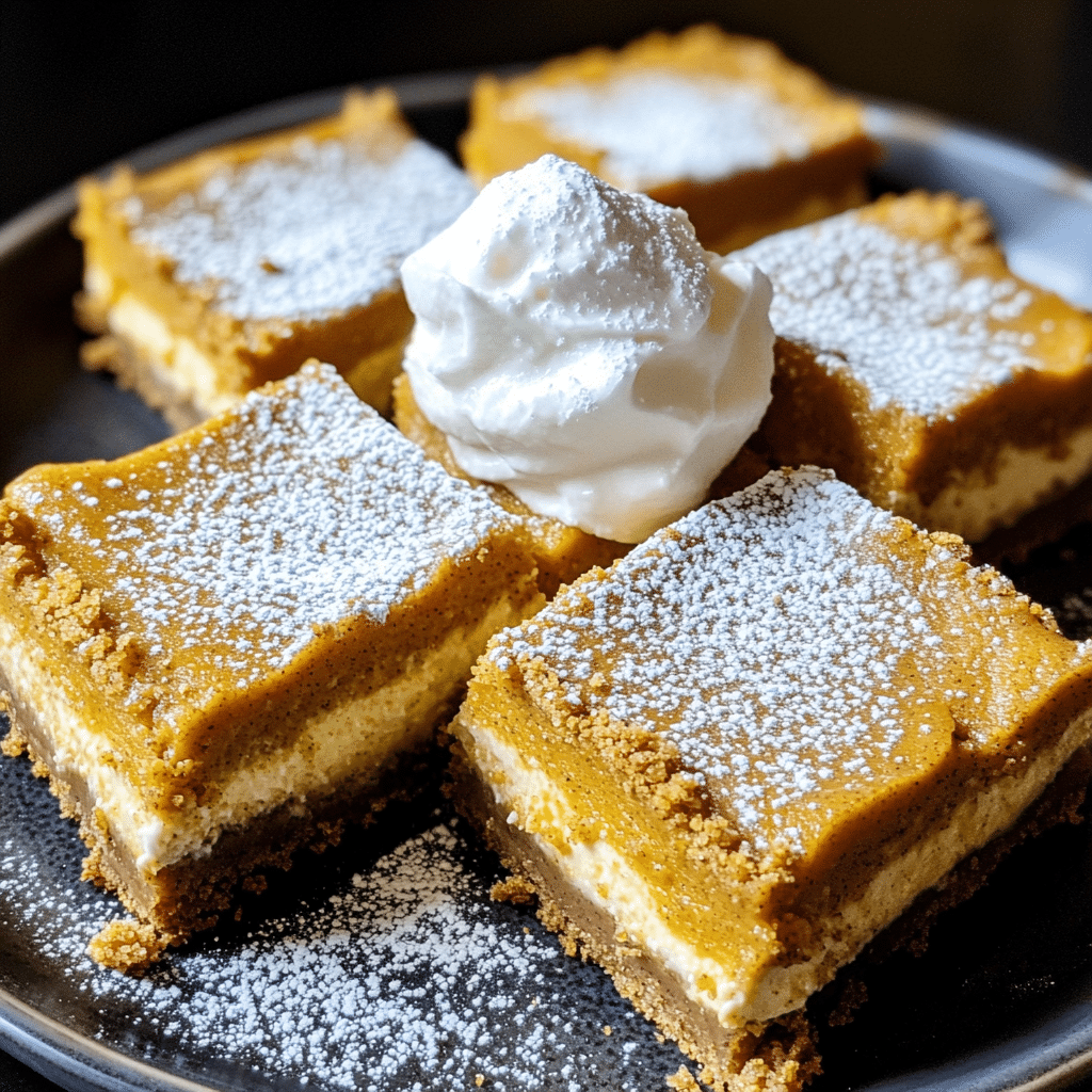 How to make Pumpkin Spice Cheesecake Bars — key cooking step