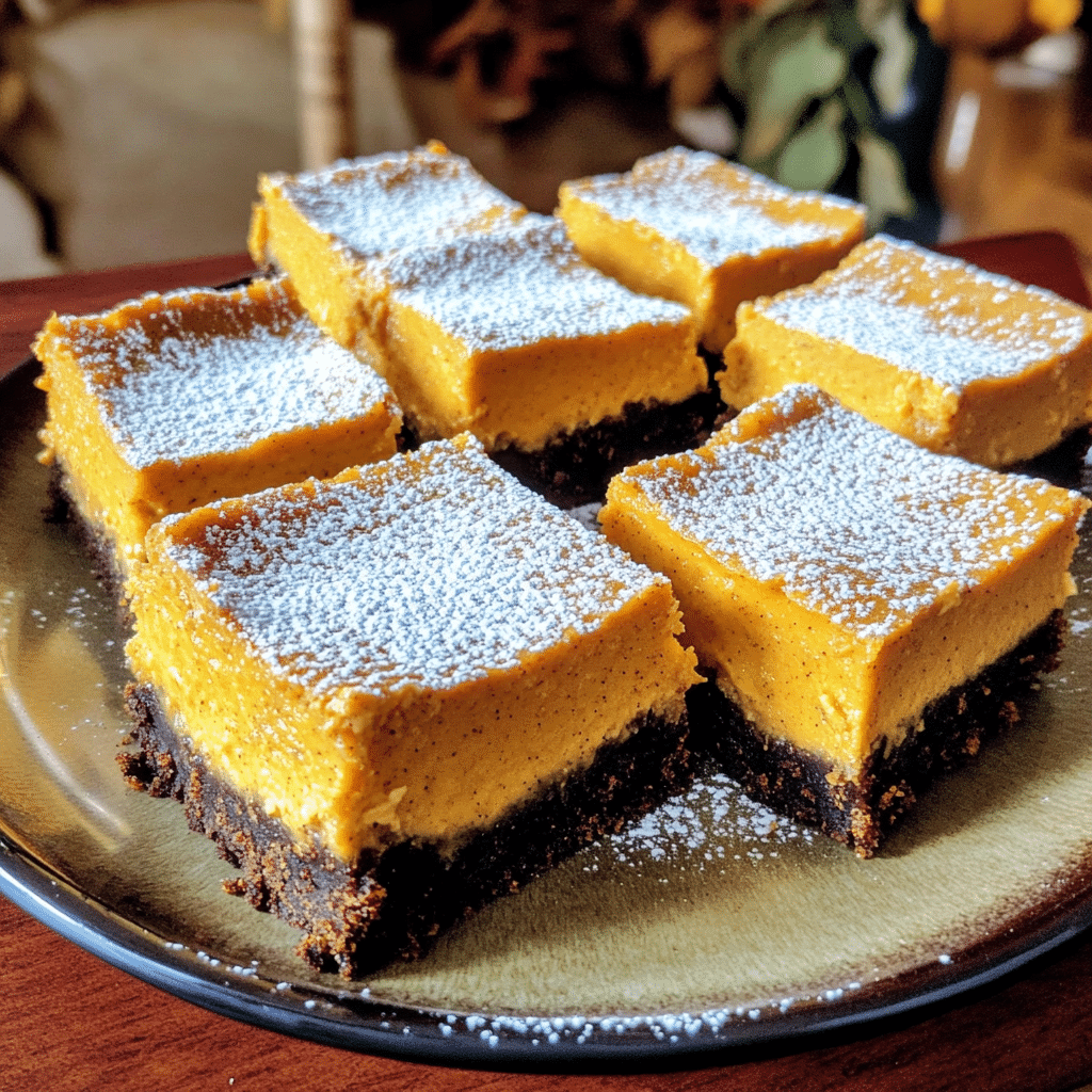 Pumpkin Spice Cheesecake Bars with Gingersnap Crust — chef-tested restaurant-quality photo