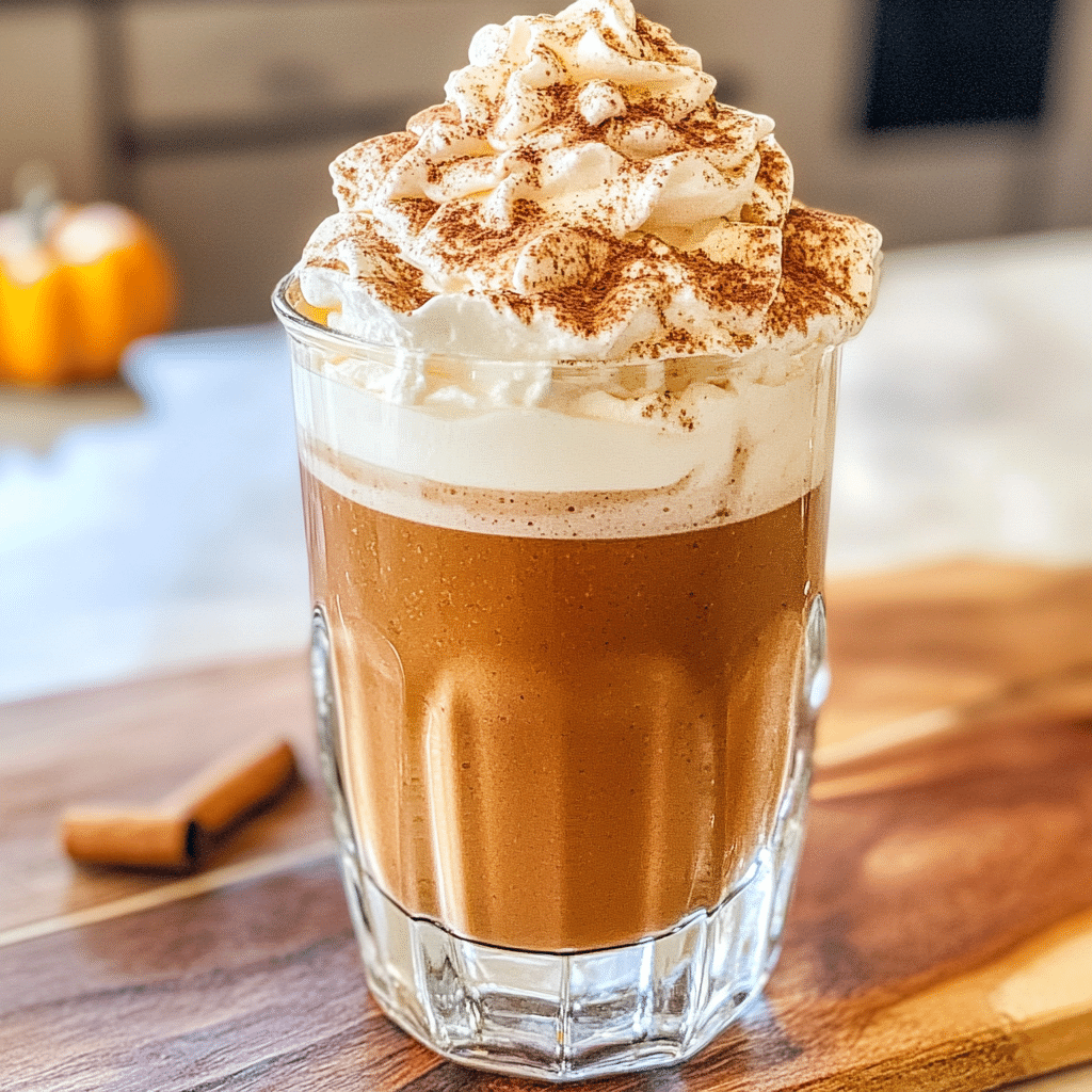 Pumpkin Spice Hot Chocolate Milkshake with Whipped Cream — chef-tested restaurant-quality photo