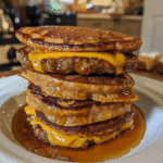 Pumpkin Spice Pancake Breakfast Sandwich — chef-tested restaurant-quality photo