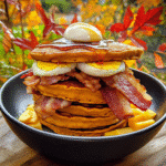 Pumpkin Spice Pancake Breakfast Sandwiches — chef-tested restaurant-quality photo