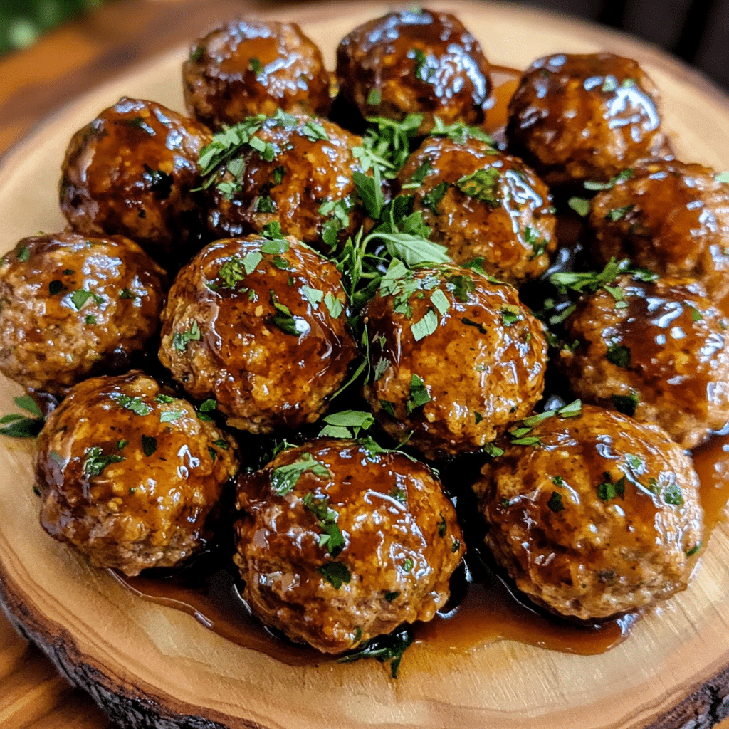 Savory Herb-Glazed Turkey Meatballs for Friendsgiving — chef-tested restaurant-quality photo