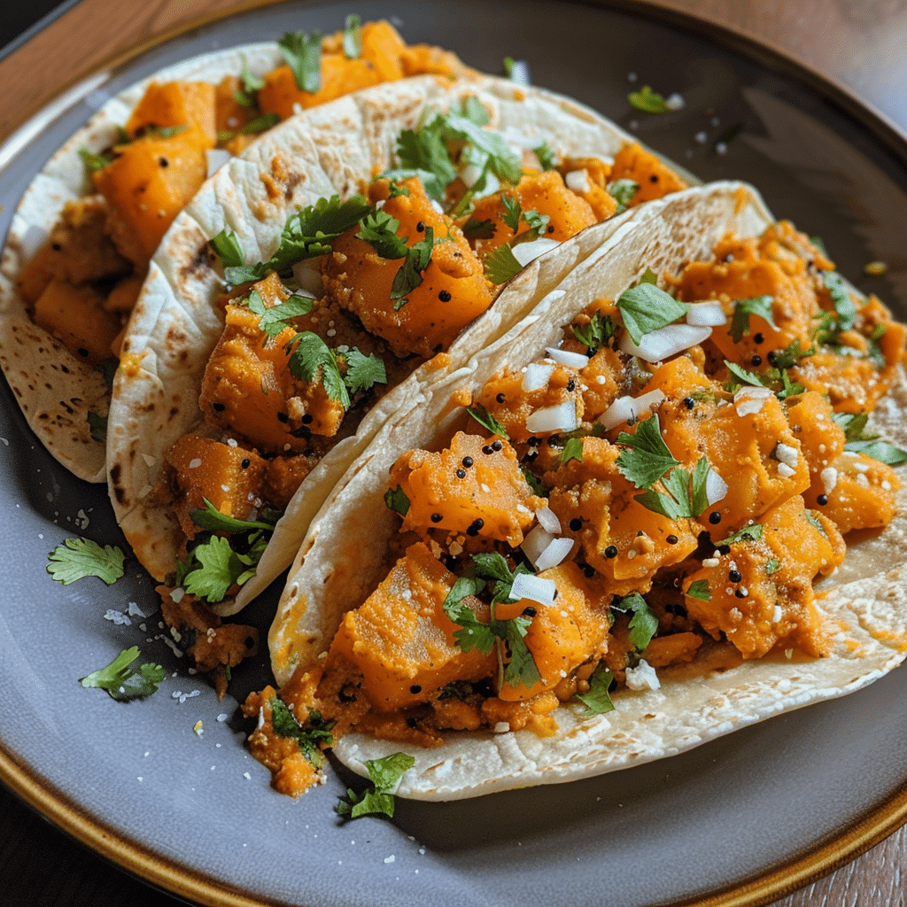 Savory Pumpkin Curry Tacos — chef-tested restaurant-quality photo
